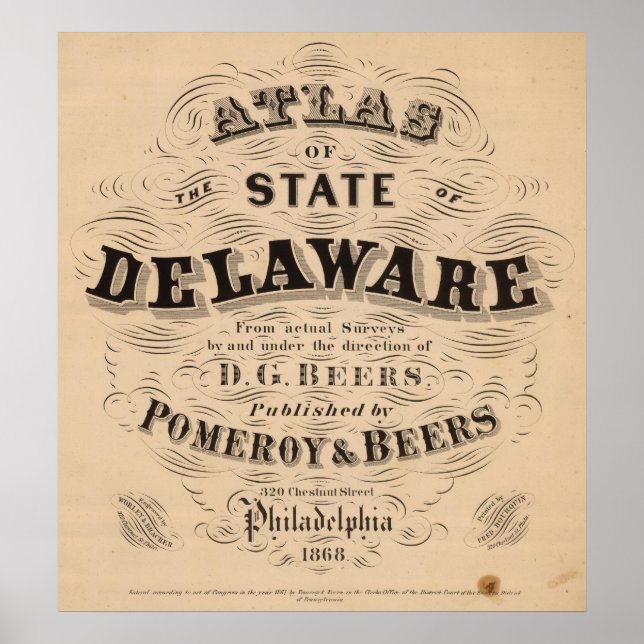 Delaware Atlas Poster (Front)