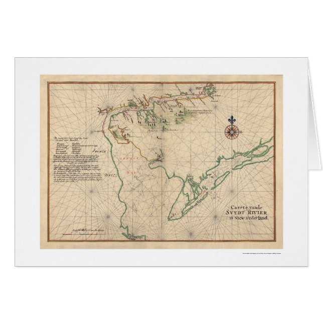 Delaware Bay Map 1639 (Front Horizontal)