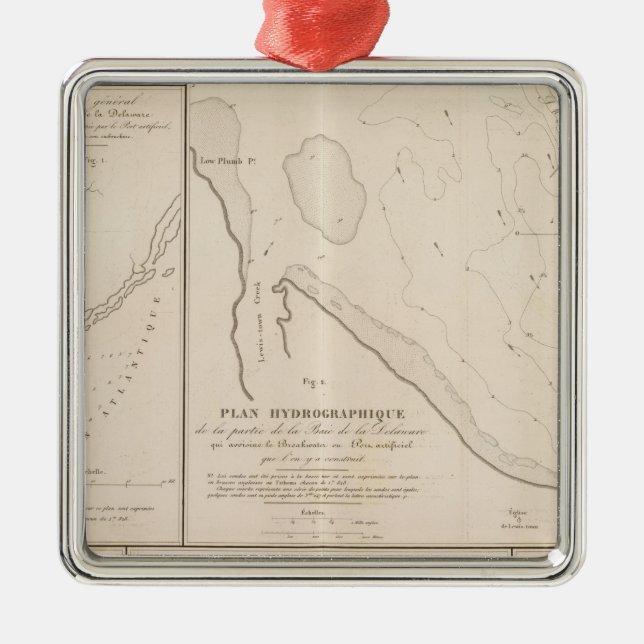 Delaware Bay Metal Tree Decoration (Front)