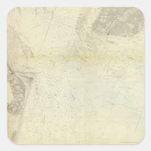 Delaware Bay, River 1 Square Sticker