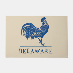 Delaware Blue Hen, add text Doormat