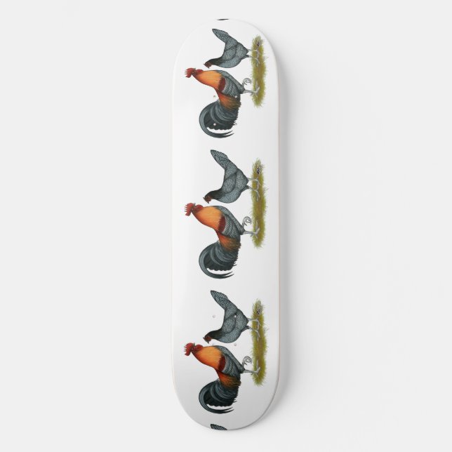 Delaware Blue Hen Skateboard (Front)