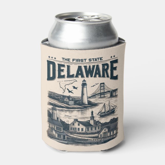 Delaware Can Cooler (Can Front)