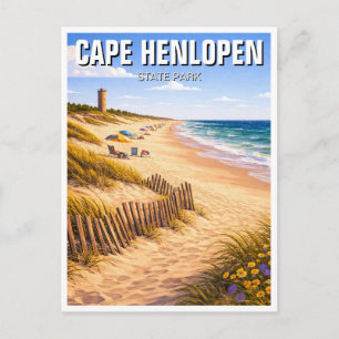Delaware Cape Henlopen State Park Postcard
