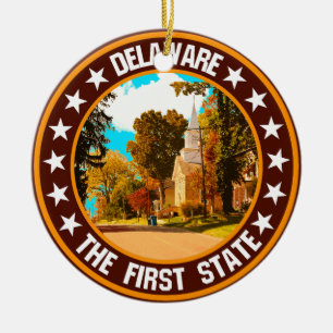 Delaware                                           ceramic tree decoration