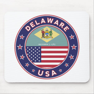 Delaware, Delaware t-shirt, Delaware sticker Mouse Mat
