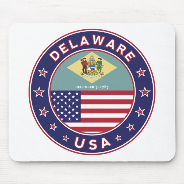 Delaware, Delaware t-shirt, Delaware sticker Mouse Mat (Front)