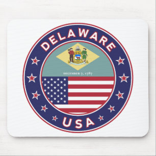 Delaware, Delaware t-shirt, Delaware sticker Mouse Mat