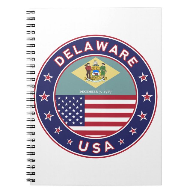 Delaware, Delaware t-shirt, Delaware sticker Notebook (Front)