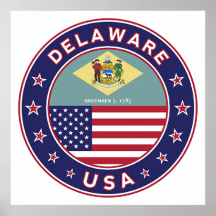 Delaware, Delaware t-shirt, Delaware sticker Poster
