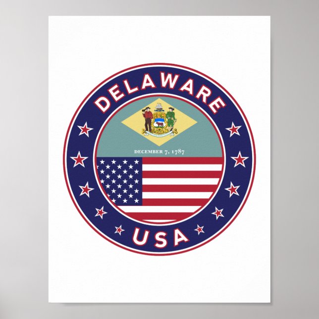 Delaware, Delaware t-shirt, Delaware sticker Poster (Front)