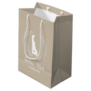 Delaware  Destination Wedding Family Reunion Favou Medium Gift Bag