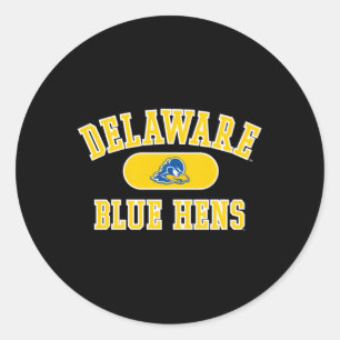 Delaware Fightin' Blue Hens Varsity Team Color Classic Round Sticker