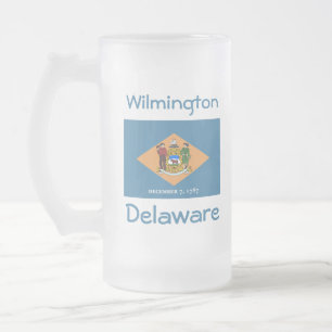 Delaware Flag Map City Mug