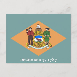 Delaware Flag Postcard