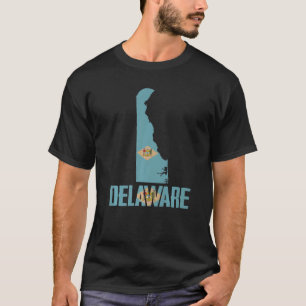 Delaware Flag State I Love Delaware Home State T-Shirt
