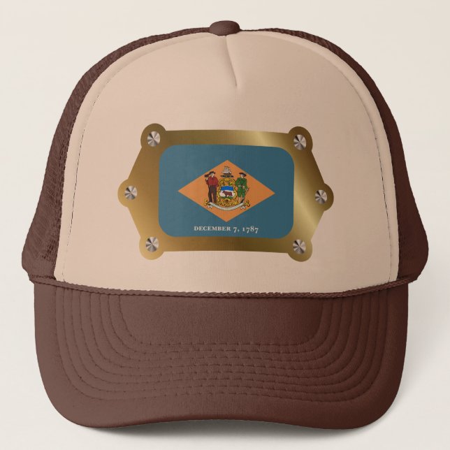 Delaware framed Flag Hat (Front)