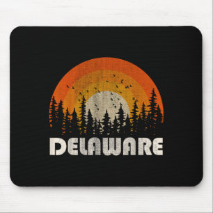 Delaware - funny nature vintage hiking 60s 70s 80s mouse mat