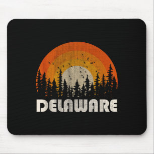 Delaware - funny nature vintage hiking 60s 70s 80s mouse mat