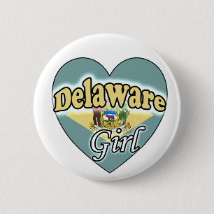Delaware Girl 6 Cm Round Badge