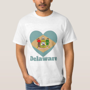 Delaware Heart Flag T-Shirt
