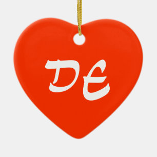 Delaware Heart Ornament