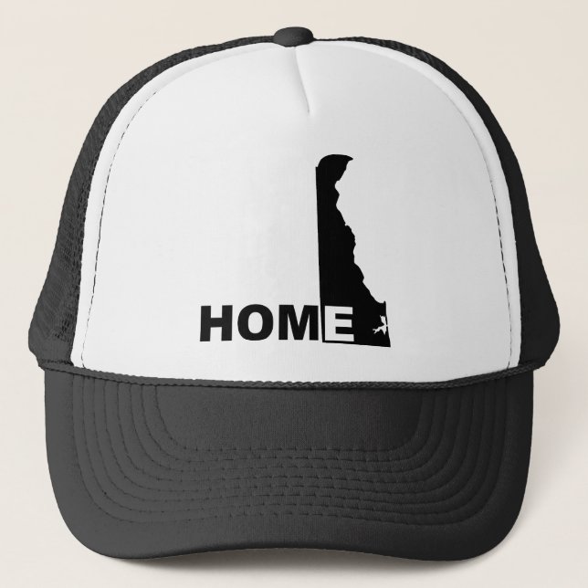 Delaware Home Away From State Ball Cap Hat (Front)