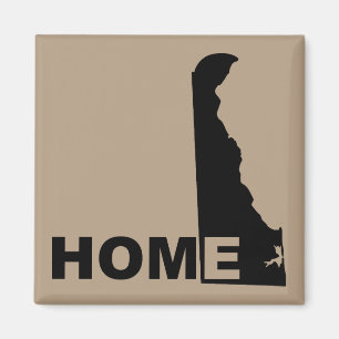 Delaware Home Away From State Fridge Magnet