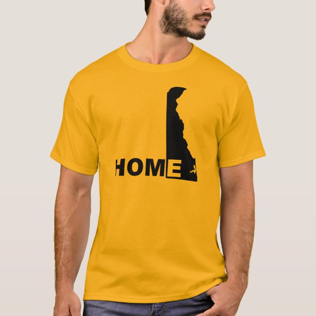 Delaware Home Away From State T-Shirt Tees (Front)