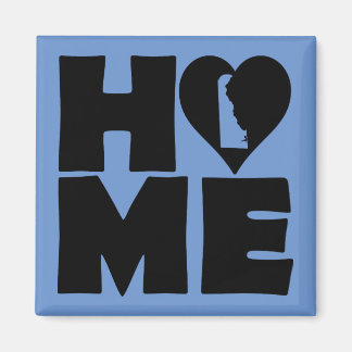 Delaware Home Heart State Fridge Magnet