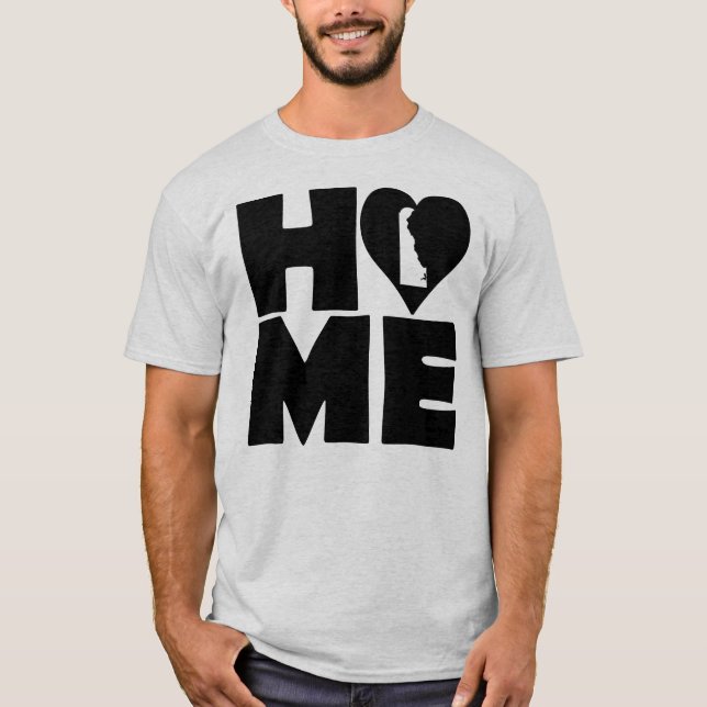 Delaware Home Heart State Tees T-Shirt (Front)