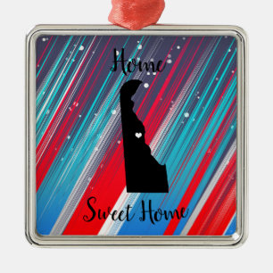 Delaware Home Sweet Home Metal Tree Decoration