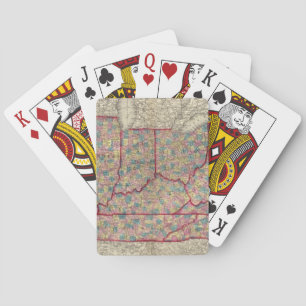 Delaware, Illinois, Indiana, and Iowa Playing Cards
