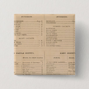 Delaware Index 15 Cm Square Badge