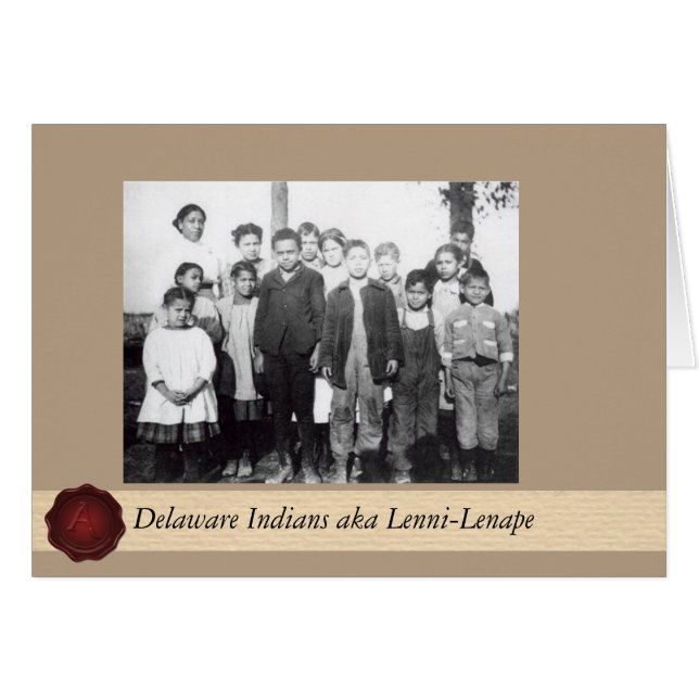 Delaware Indians - Nanticoke Lenni Lenape (negro) (Front Horizontal)