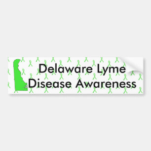 Delaware Lyme Disease Awareness Bumper Sticker