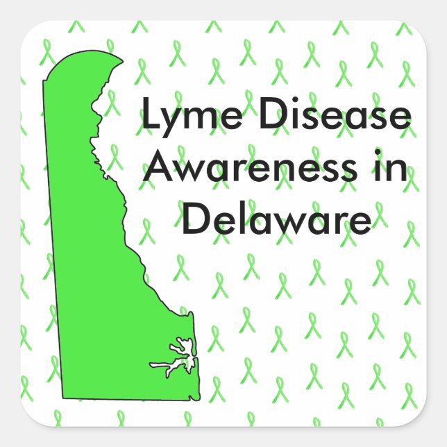 Delaware Lyme Disease Awareness Stickers (Front)