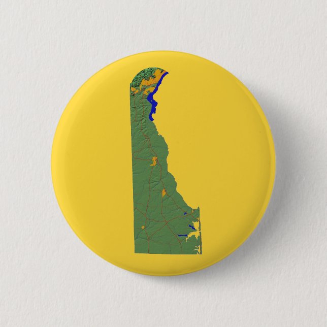 Delaware Map Button (Front)