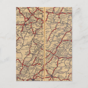 Delaware, Maryland, Virginia, West Virginia Postcard