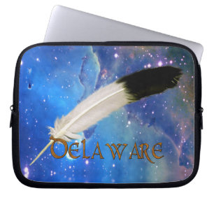 DELAWARE Nation & Feather Space Laptop Sleeve