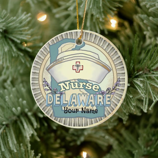 Delaware Nurse Ceramic Tree Decoration (Tree)