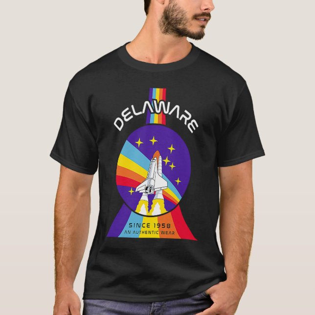 Delaware Outer Space Astronaut T-Shirt (Front)