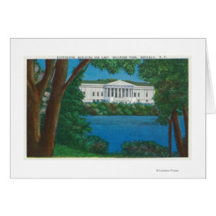 Delaware Park Historical Bldg and Lake View