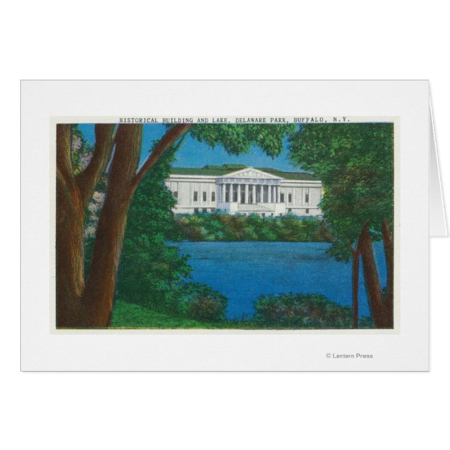 Delaware Park Historical Bldg and Lake View (Front Horizontal)