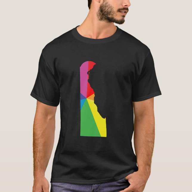 delaware pride. angled. T-Shirt (Front)