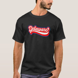 Delaware Retro US State Puerto Rico Flag Premium T-Shirt