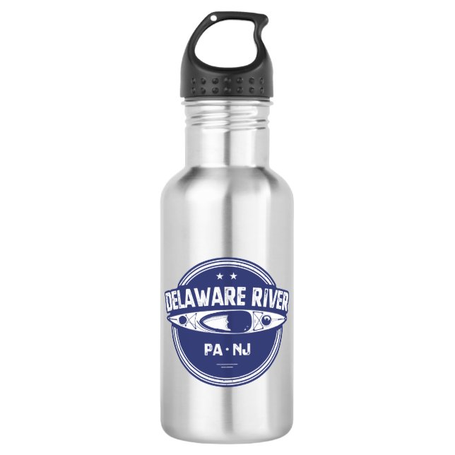 Delaware River Kayaking 532 Ml Water Bottle (Front)