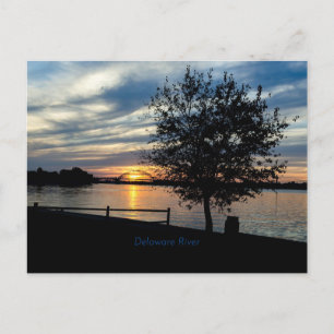 Delaware River, scenic photograph, Postcard
