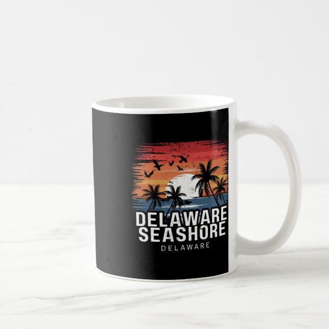 Delaware Seashore Delaware Surfing Surfer  Coffee Mug (Right)