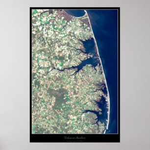 Delaware Seashore satellite poster